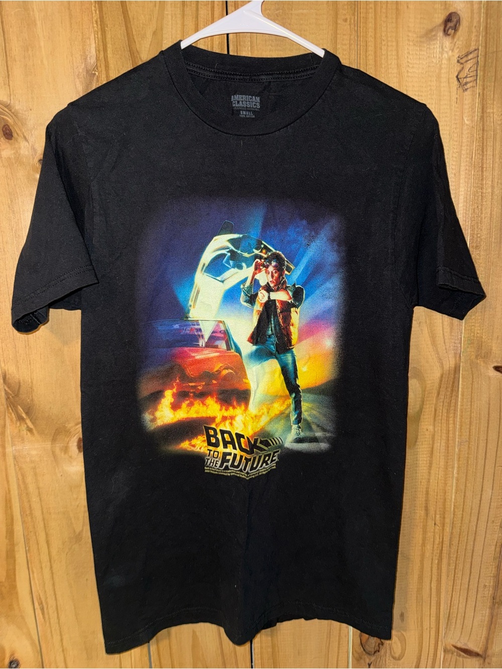 American Classics Black 'Back to the Future' Graphic Tee